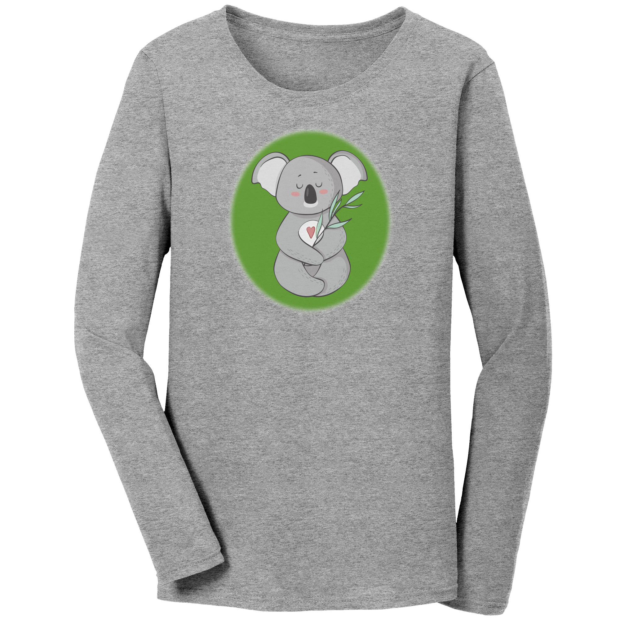 Women's long sleeve top with meditating Koala
